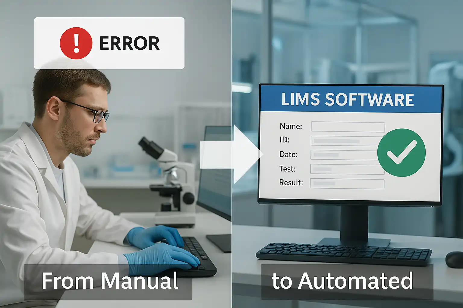 LIMS Software transforming manual lab processes to automated error-free system